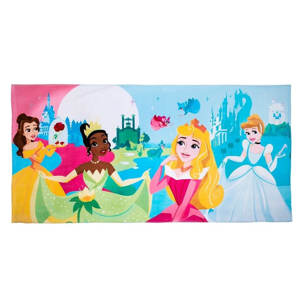 Princesses Aurora Tiana Belle Cinderella beach towel Disney Store Disney Store - 1