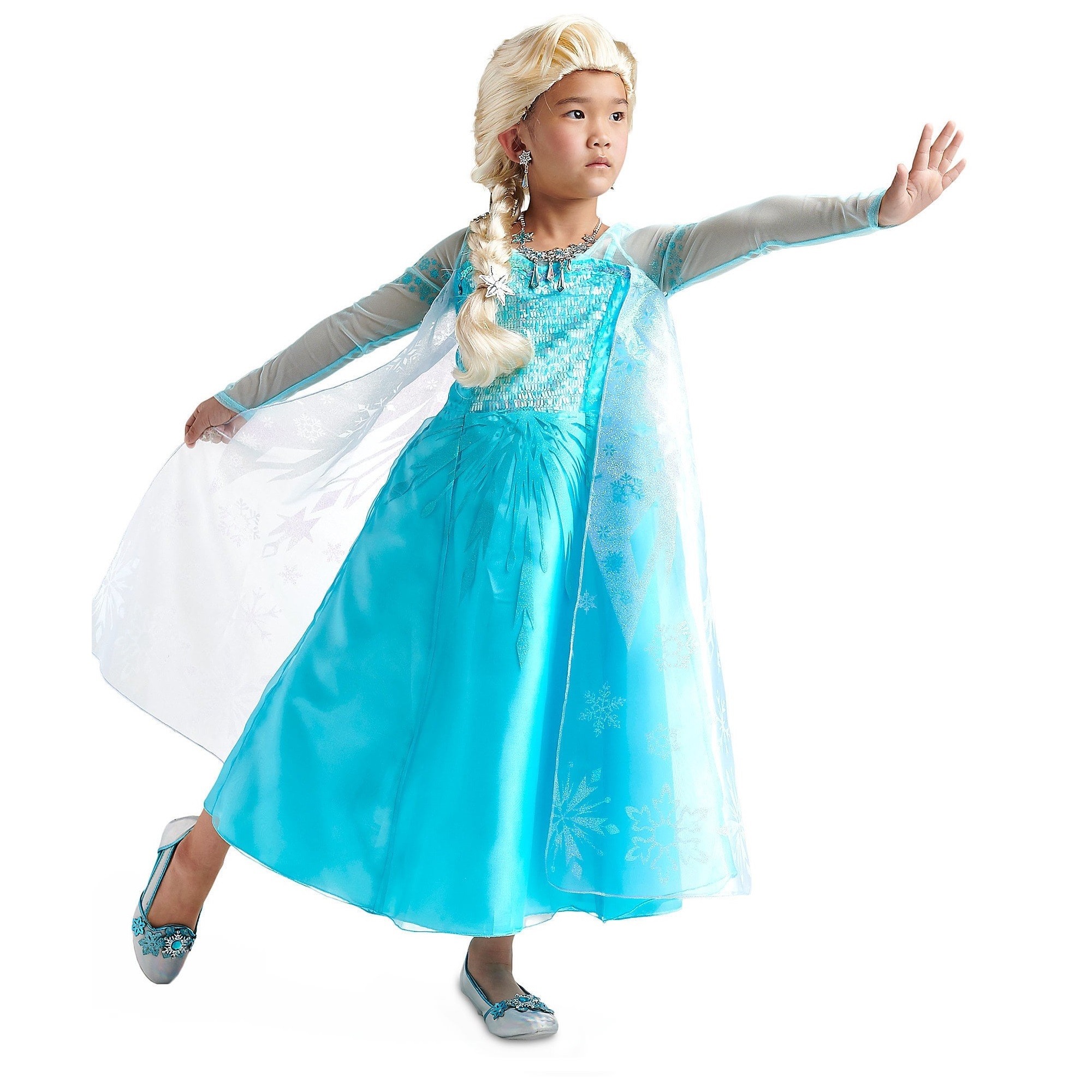 Vestito Elsa Frozen Bambina Abbigliamento Disney Frozen Girls' Costume  Princess Elsa Frozen Disney Store