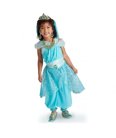 Aladdin Jasmine Beach Abiti La Neonata Costume Summer Kid Prom Top +  Pantalone In Pizzo Outfit Bambini Party Princess Frock Da 14,37 €