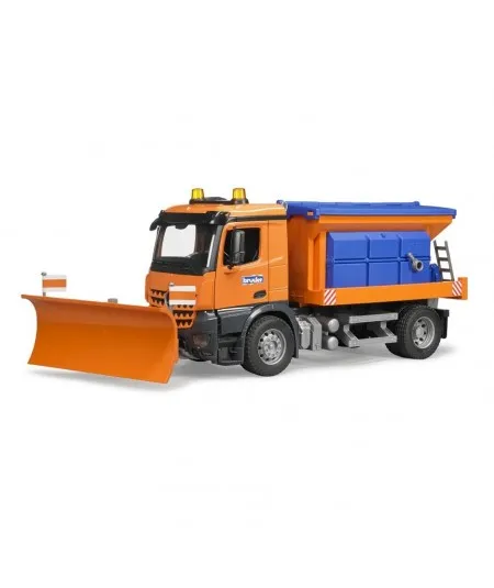 Samochód ciężarowy z solą i odśnieżarką MB Arocs 03685 Bruder Bruder - 2