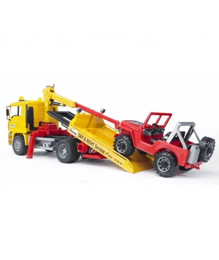 Camion remorque et Jeep 02750 Bruder Bruder - 4