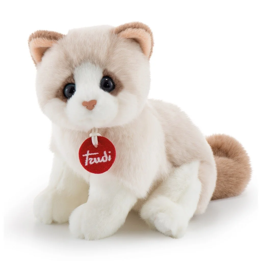 Plüschtier klassische Größe S Katze Brad weiß/beige 20872 Trudi Trudi - 1