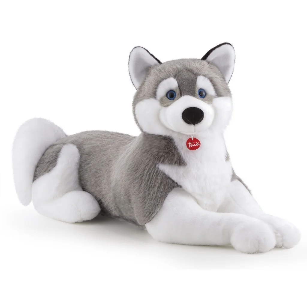 Peluche perro Husky Marcus tamaño jumbo 22277 Trudi Trudi - 1 Peluche perro Husky Marcus tamaño jumbo 22277 Trudi Trudi - 1