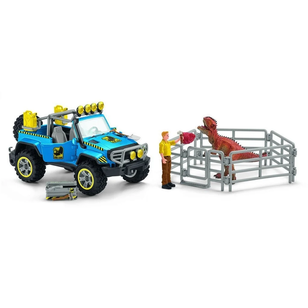 Spielset dinosaurier mit fahrzeug und zaun 41464 Schleich Schleich - 1 Spielset dinosaurier mit fahrzeug und zaun 41464 Schleich Schleich - 1
