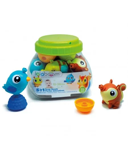Coffret de jeu perles et animaux Lalaboom Lalaboom - 1
