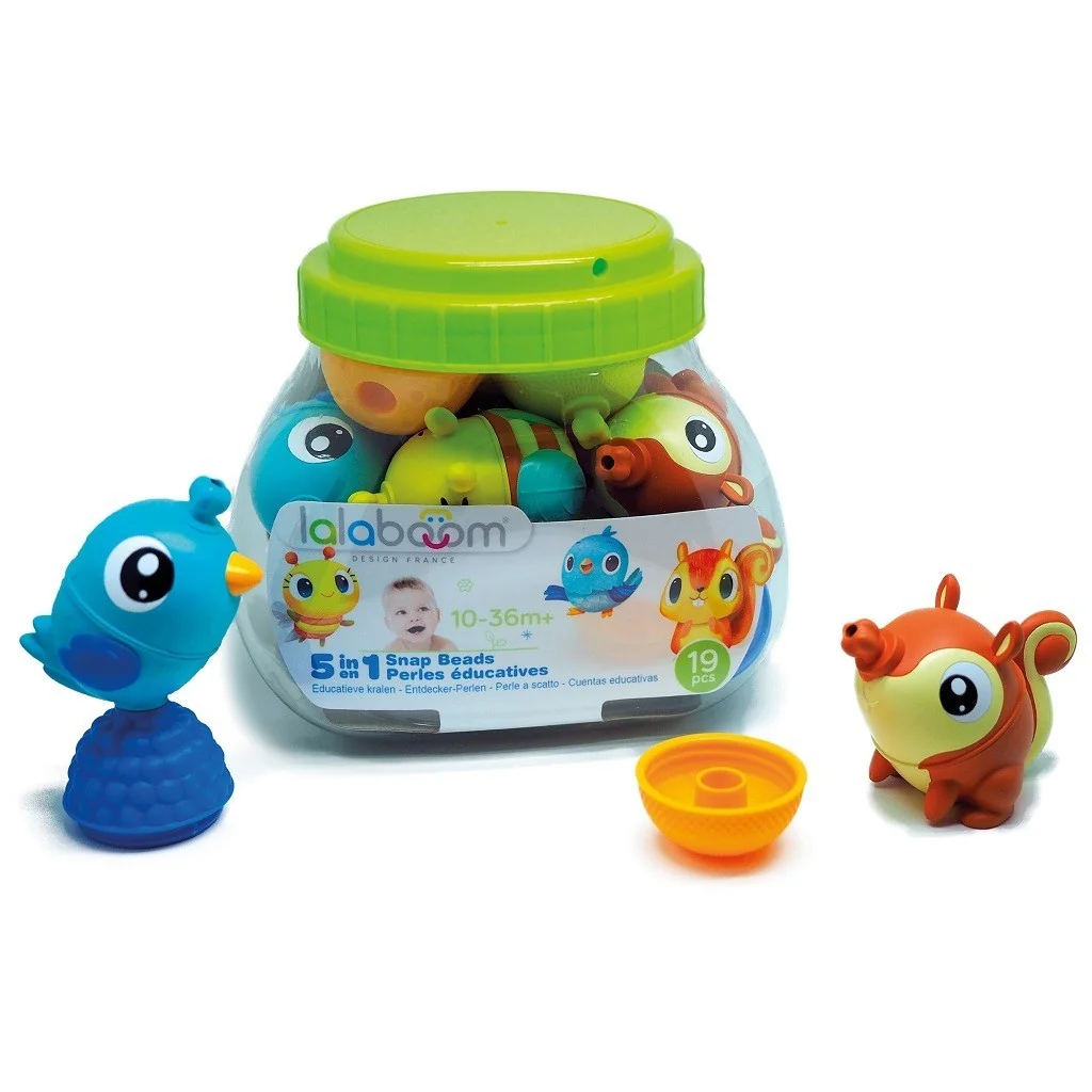 Playset pearls and animals Lalaboom Lalaboom - 1