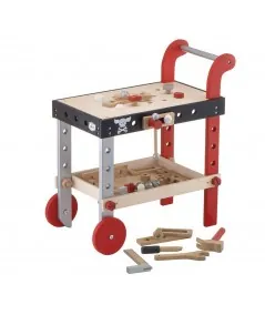 Mechanical wooden trolley Rock 82462 Sevi Trudi Trudi by Sevi - 1