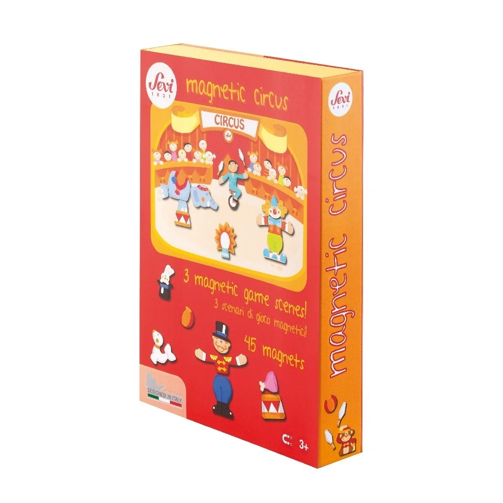 Magnetic circus wooden game 82844 Sevi Trudi Trudi by Sevi - 1