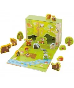 Coffret de jeu forêt en bois 82854 Sevi Trudi Trudi by Sevi - 1
