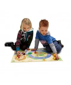 Puzzle Safari z drewnianymi miniaturami 82625 Sevi Trudi Trudi by Sevi - 1