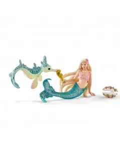 Playset figure Michelle sirena and cork 70555 Schleich Schleich - 1
