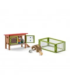 Zestaw królik z płotem 42420 Schleich Schleich - 1