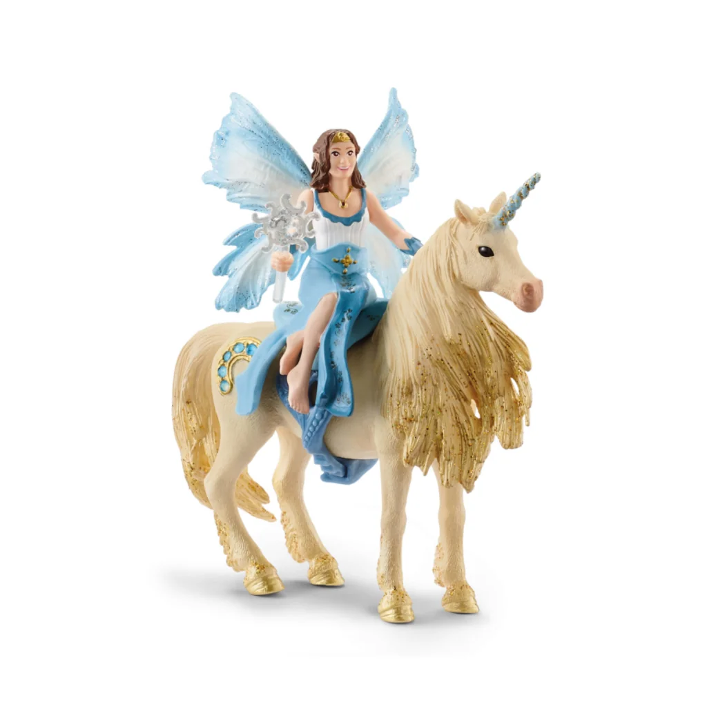 Figurka Eyela ze złotym jednorożcem Bayala 42508 Schleich Schleich - 1