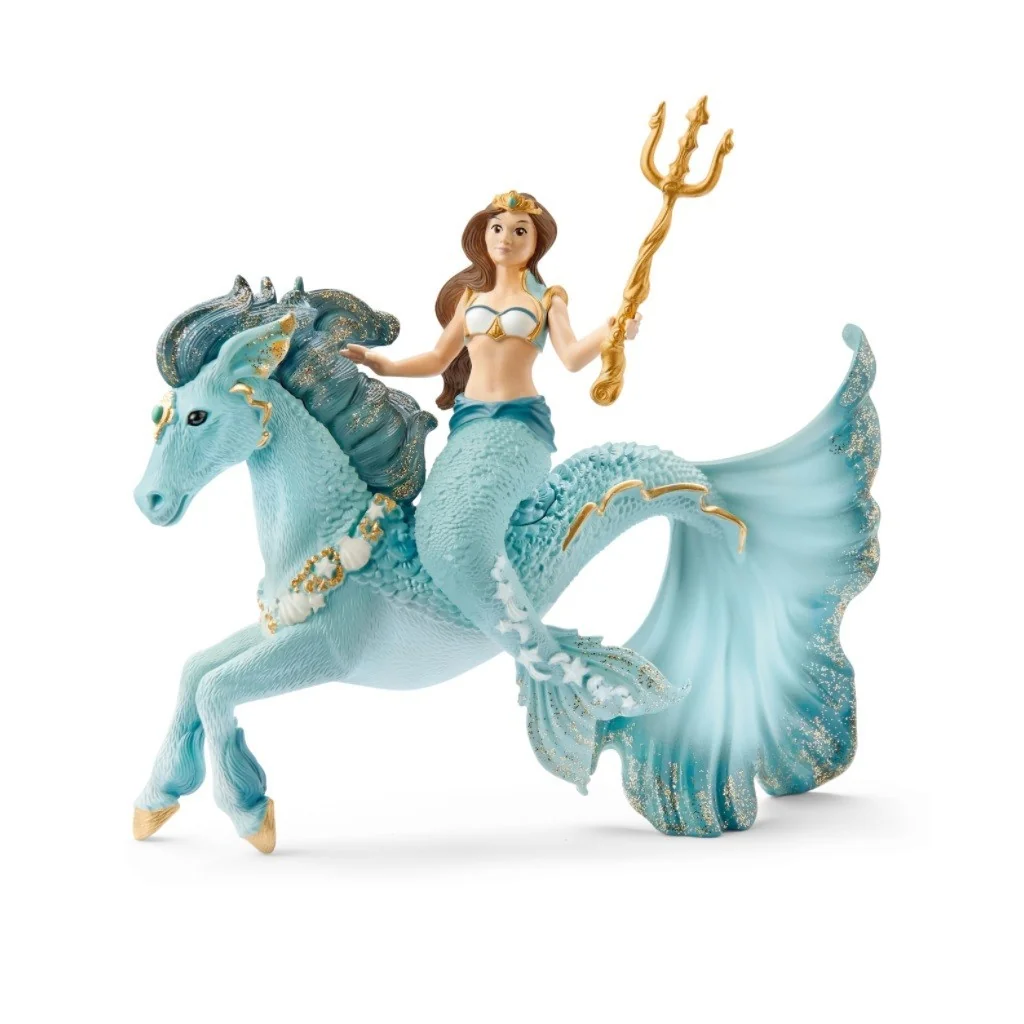 Figurka wodnego konia z małą syrenką Eyelą Bayalą 70594 Schleich Schleich - 1