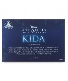 Puppe limitierte auflage Kida Atlantis Das verlorene Reich Disney Store Disney Store - 9