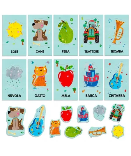 Gioco educativo Montessori prime parole IT21666 Headu Headu - 2