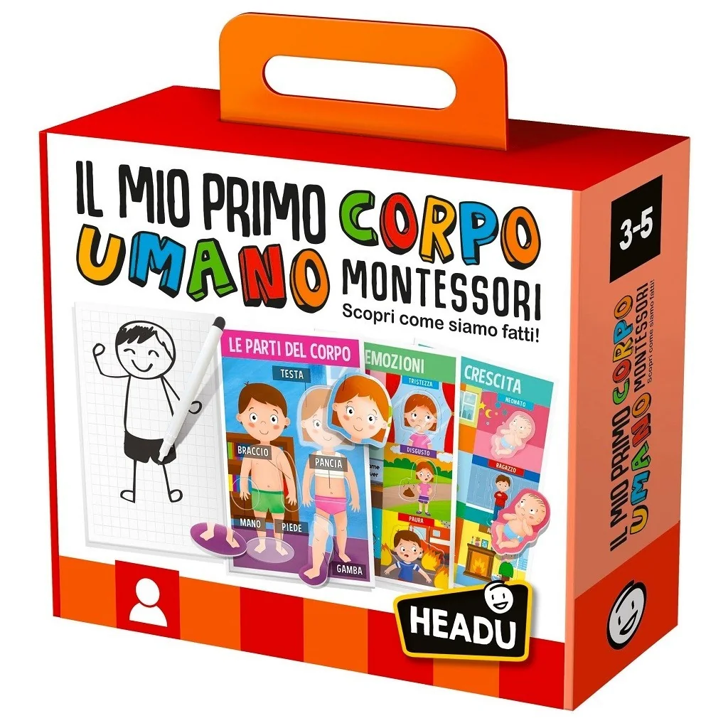 Montessori Mein erster menschlicher Körper IT28108 Headu Headu - 1