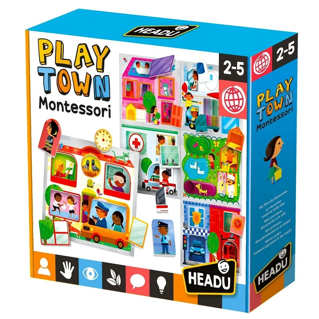 Montessori city game MU23615 Headu Headu - 1