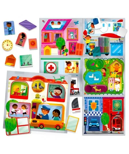 Montessori city game MU23615 Headu Headu - 2