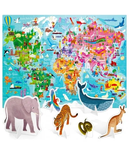Juego de rompecabezas del mundo gigante MU26258 Headu Headu - 2