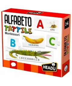 Jeu éducatif Montessori Alphabet Tattile IT20164 Headu Headu - 1