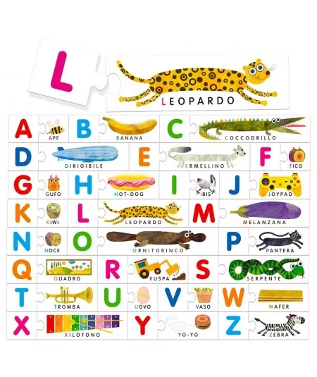 Educational game Montessori alphabet tactile IT20164 Headu Headu - 2
