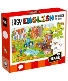 Gioco puzzle inglese facile fattoria IT20997 Headu Headu - 1