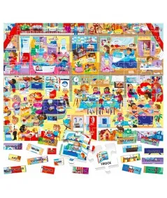 Gioco puzzle inglese facile la casa IT23158 Headu Headu - 2
