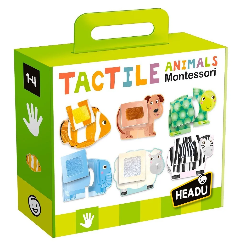 Juego educativo de animales Montessori táctil IT20188 Headu Headu - 1