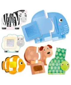 Gioco educativo Montessori tattile degli animali IT20188 Headu Headu - 2