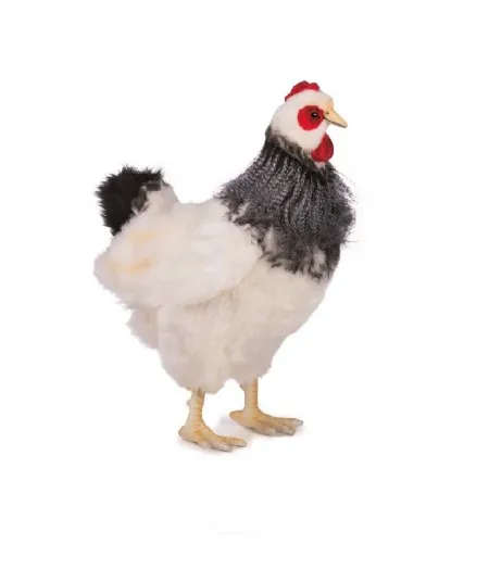 Peluche gallina francese nera e bianca 5034 Hansa Hansa - 1