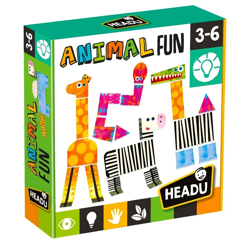Gioco educativo Montessori animali buffi MU24797 Headu Headu - 1