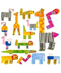 Gioco educativo Montessori animali buffi MU24797 Headu Headu - 2