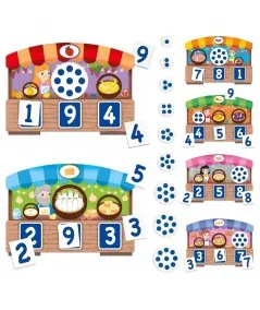 Juego educativo Montessori Bingo de números táctiles IT20249 Headu Headu - 2