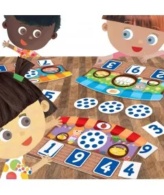 Juego educativo Montessori Bingo de números táctiles IT20249 Headu Headu - 3