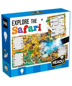 Jeu de puzzle explorer Safari IT21420 Headu Headu - 1