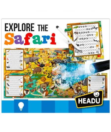 Puzzle game explore Safari IT21420 Headu Headu - 3
