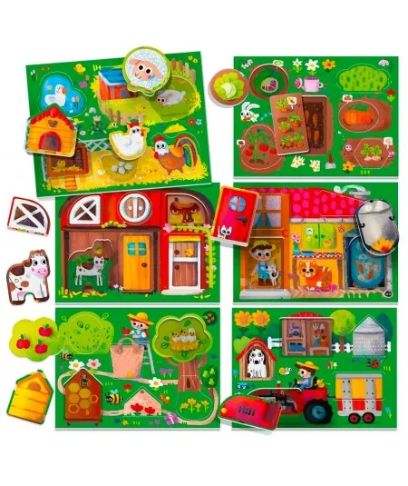 Montessori farm game MU23608 Headu Headu - 2