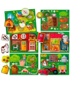 Montessori granja juego MU23608 Headu Headu - 2