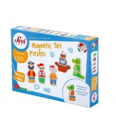 Magnetic Pirate Set of Wooden 82827 Sevi Trudi Trudi by Sevi - 1