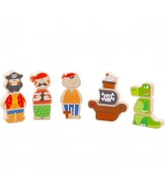 Magnetic Pirate Set of Wooden 82827 Sevi Trudi Trudi by Sevi - 2
