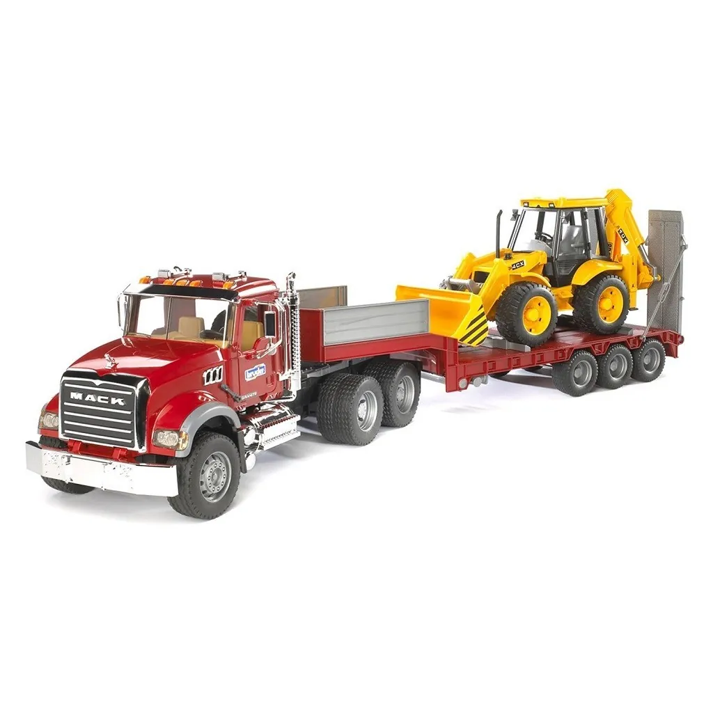 MACK Granit + JCB 4CX 02813 Bruder Bruder - 1