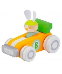 Voiture de course modulaire avec lapin en bois 83038 Sevi Trudi Trudi by Sevi - 1