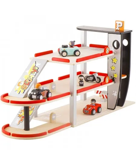Drewniany parking na pokładzie z samochodzikami 82987 Sevi Trudi Trudi by Sevi - 1