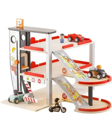 Parking avec terrasse en bois et voitures miniatures 82987 Sevi Trudi Trudi by Sevi - 2