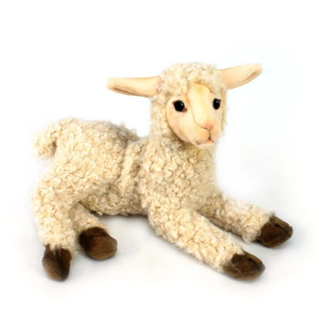 Plush white lamb stretched 4773 Hansa Hansa - 1