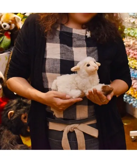 Peluche cordero blanco estirado 4773 Hansa Hansa - 3