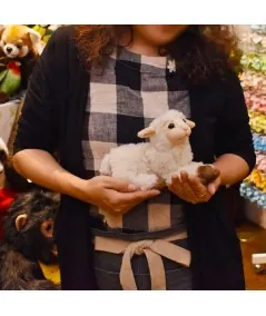 Plush white lamb stretched 4773 Hansa Hansa - 3