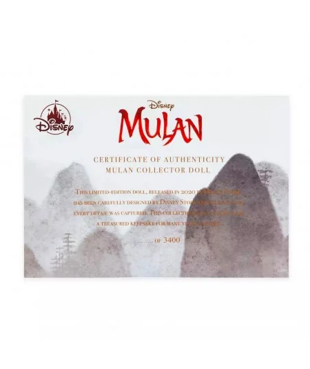 Poupée édition limitée Mulan Disney Store Disney Store - 7 Poupée édition limitée Mulan Disney Store Disney Store - 7