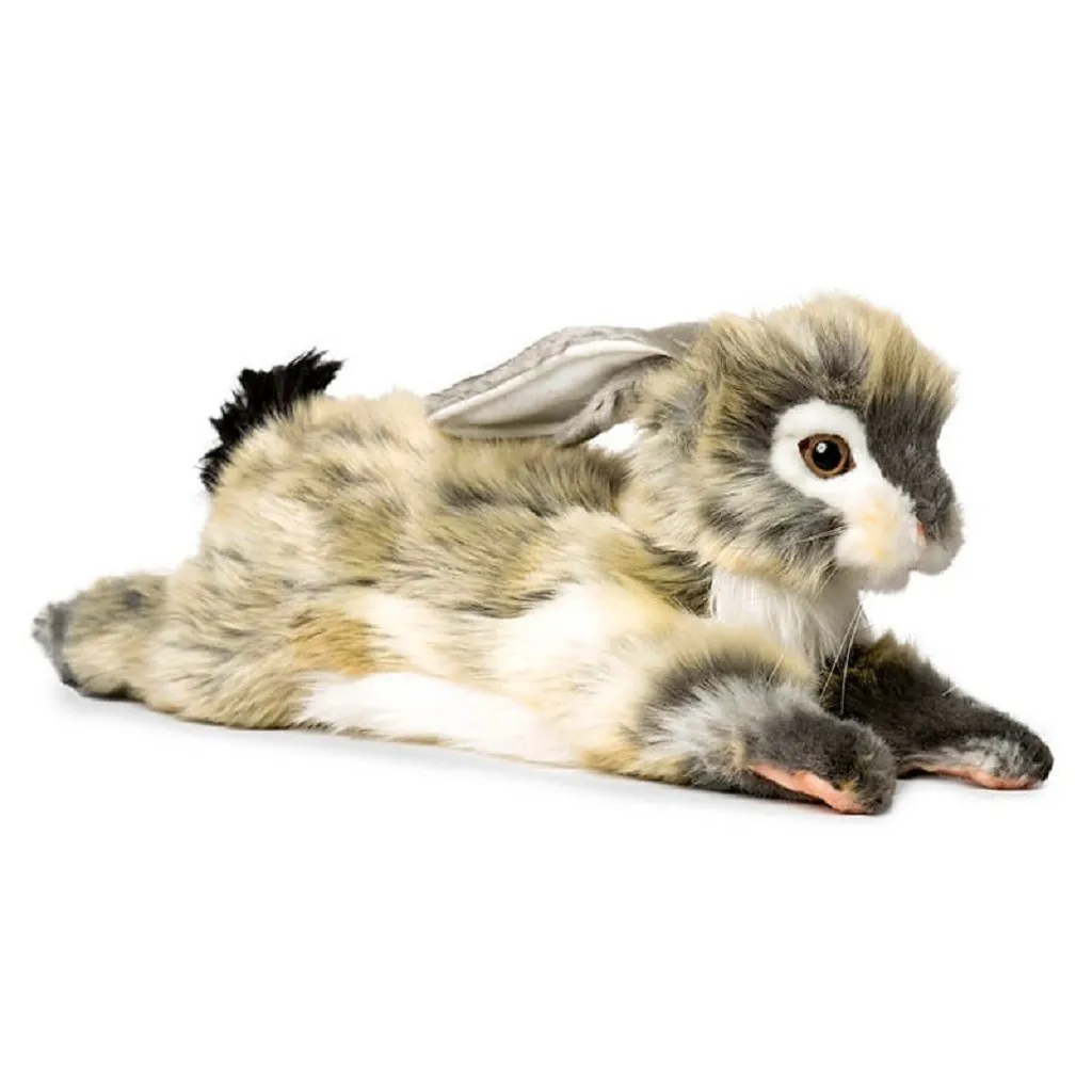 Plush rabbit lying 6522 Hansa